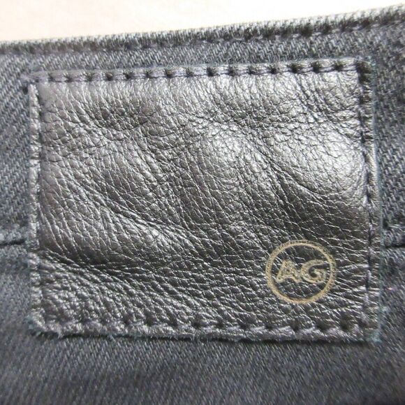 AG ADRIANO GOLDSCHMIED Hailey Ex Boyfriend Roll Up Jean Shorts Size 27 Blk Denim - Picture 12 of 15